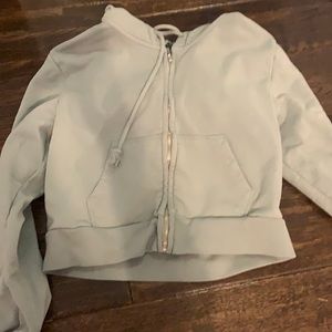 Brandy Melville sage crystal hoodie